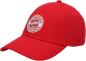 Preview: FC Bayern München Baseballcap Logo Classic Rot verstellbar